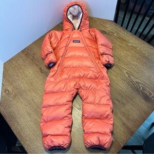 Patagonia Bunting Pinkish/Orange Girls Winter Sledding Warm